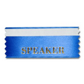 1-5/8"x4" Horizontal Stock Title Ribbon W/ Tape (Speaker)